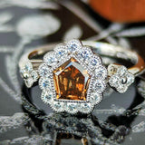 【ブラウンダイヤ】天然ダイヤモンド プラチナリング