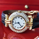 【コンプリートサービス済み】Cartier
カルティエ コリゼ 18金無垢 純正ダイヤモンド クォーツ腕時計