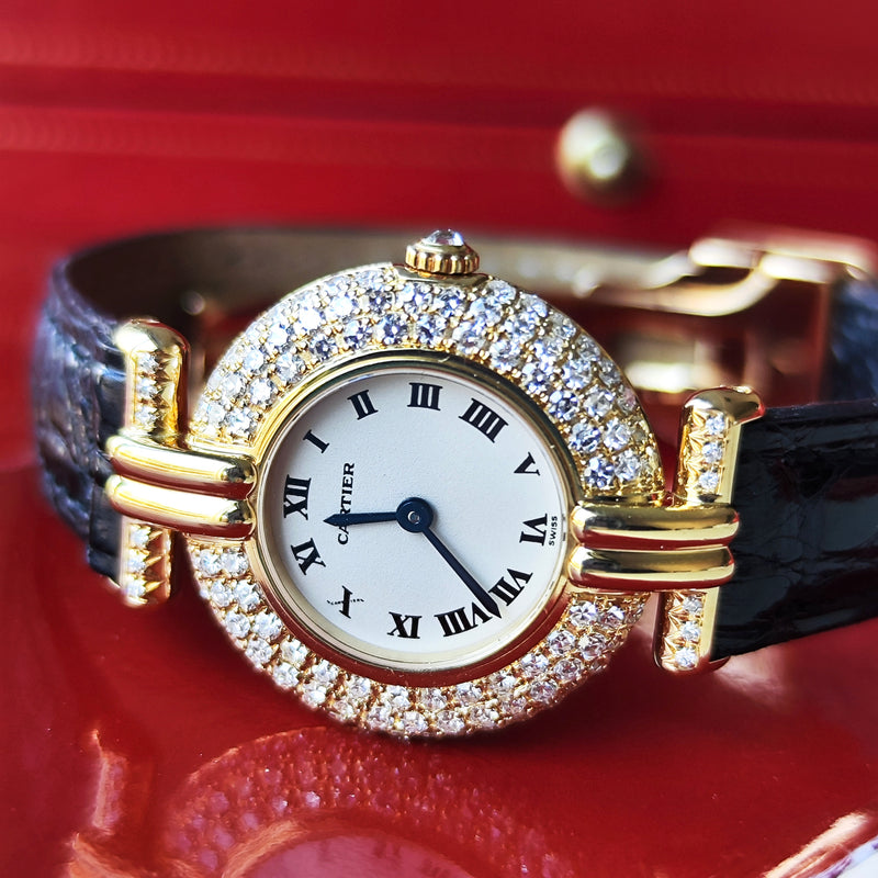 【コンプリートサービス済み】Cartier
カルティエ コリゼ 18金無垢 純正ダイヤモンド クォーツ腕時計
