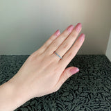 天然アレキサンドライト ダイヤカット ハーフエタニティリング 18金