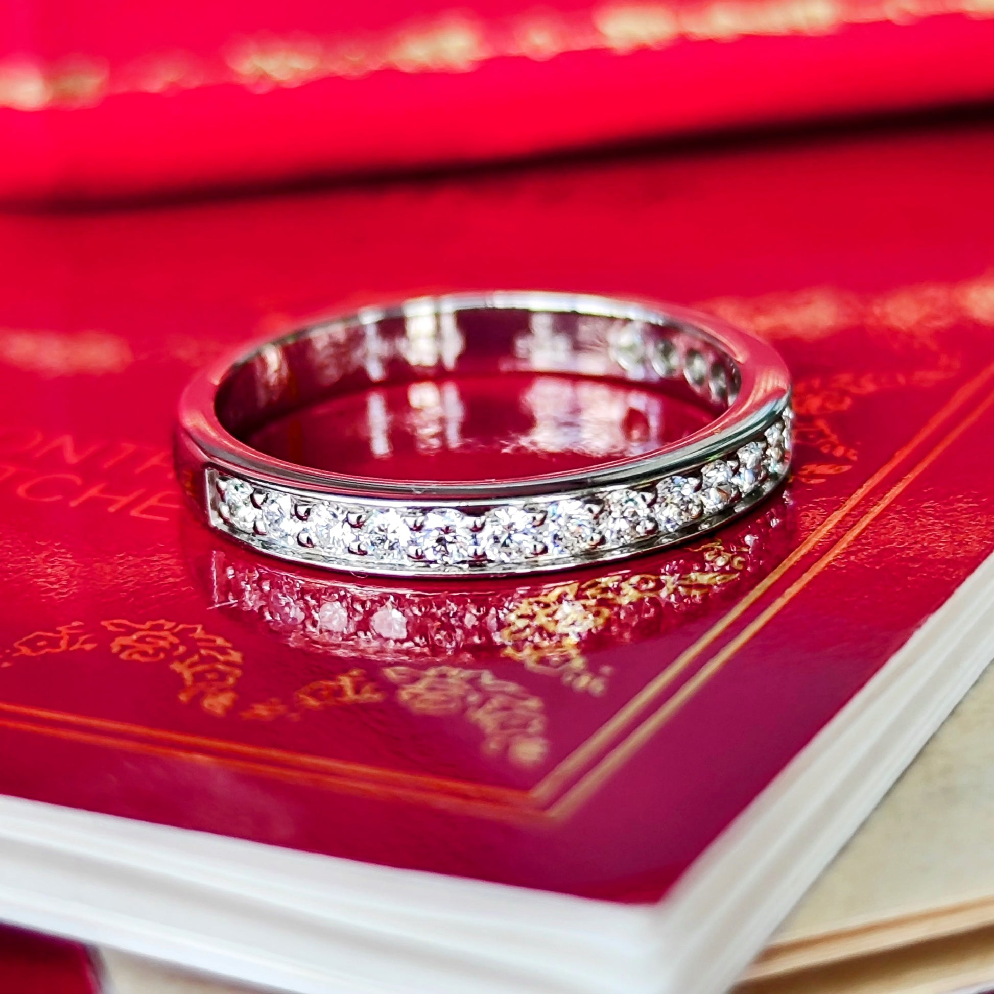 Cartier カルティエ ダイヤモンド ハーフエタニティリング 50