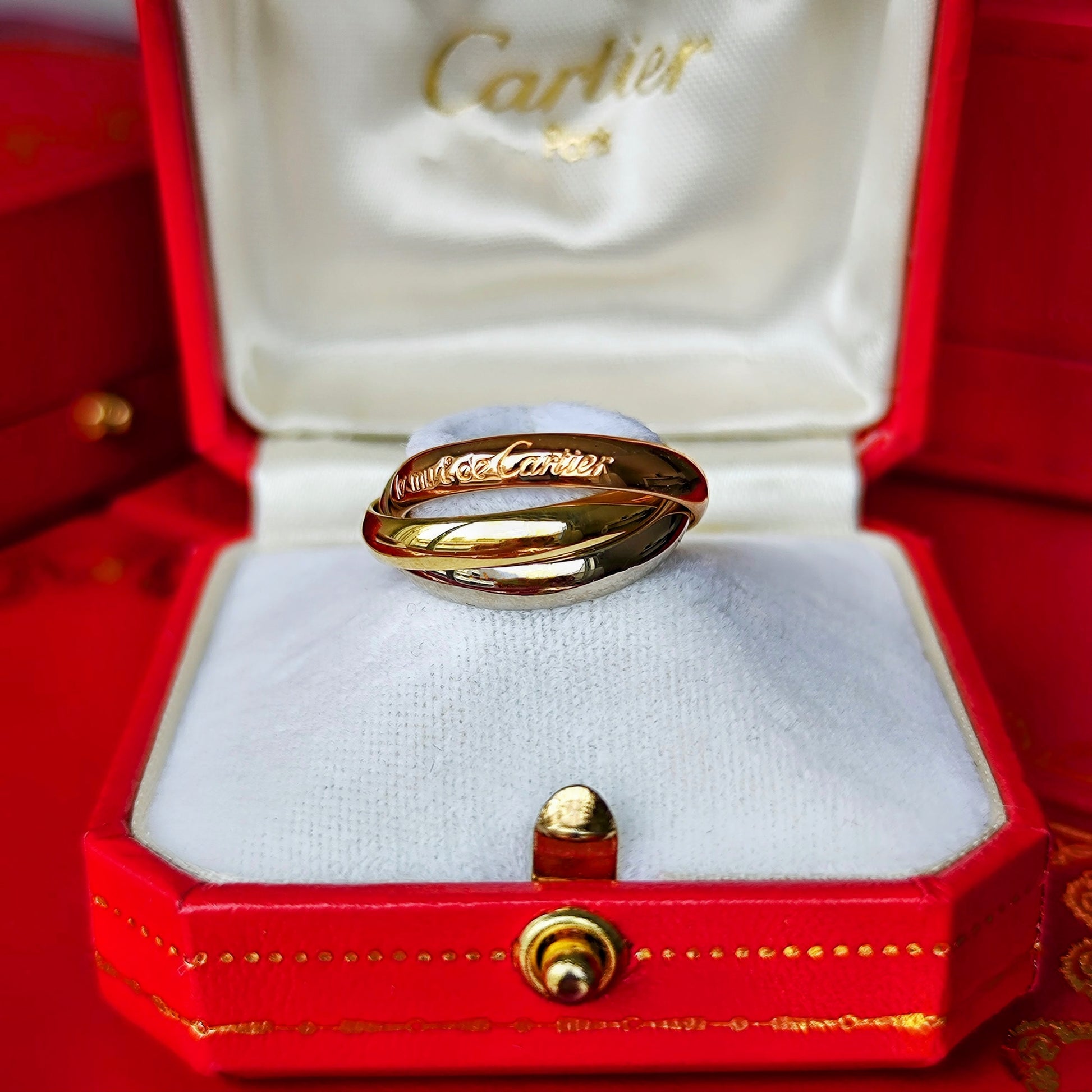 Cartier カルティエ トリニティ スリーカラー リング 54