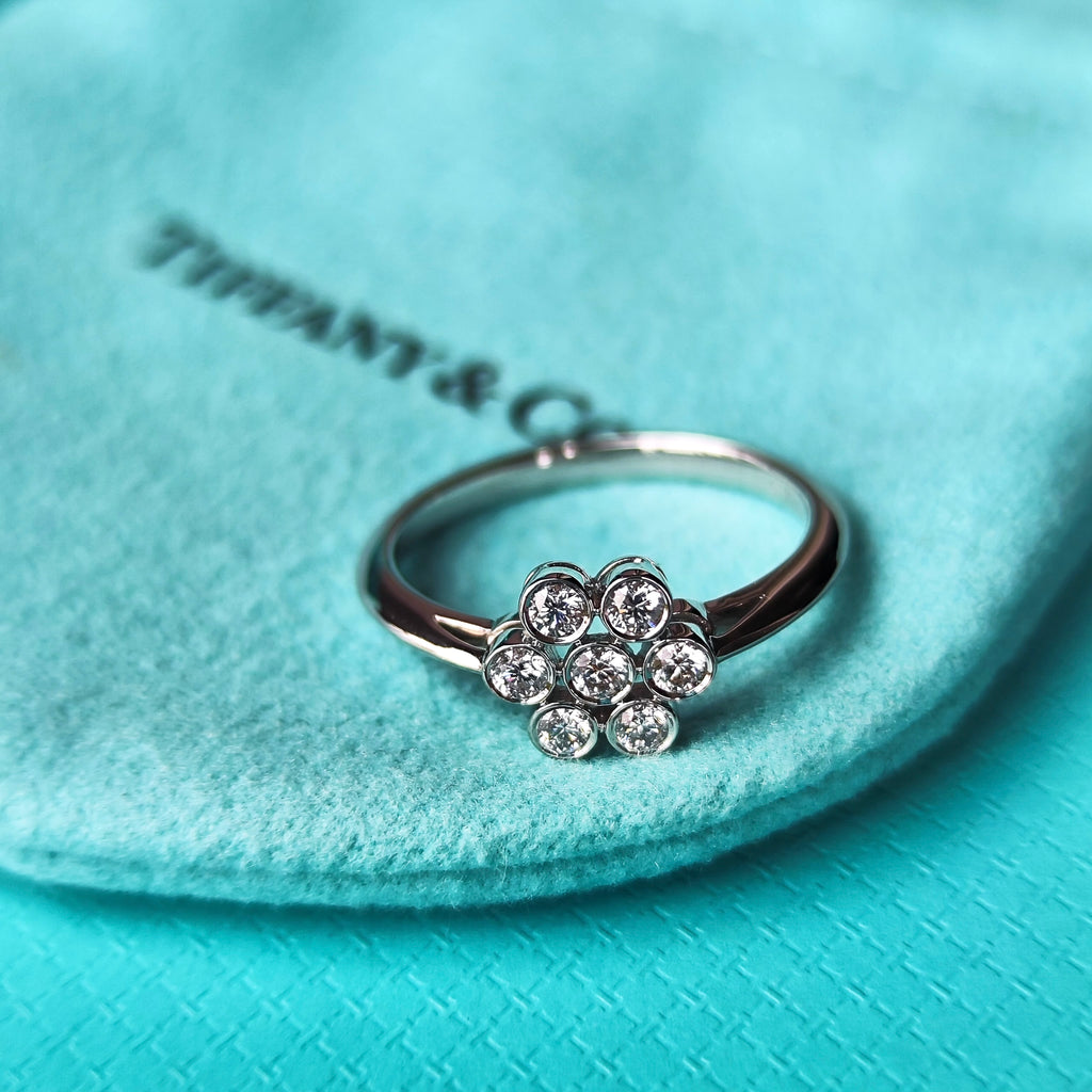 TIFFANY&Co. ティファニー ガーデンフラワー ダイヤモンド プラチナリング