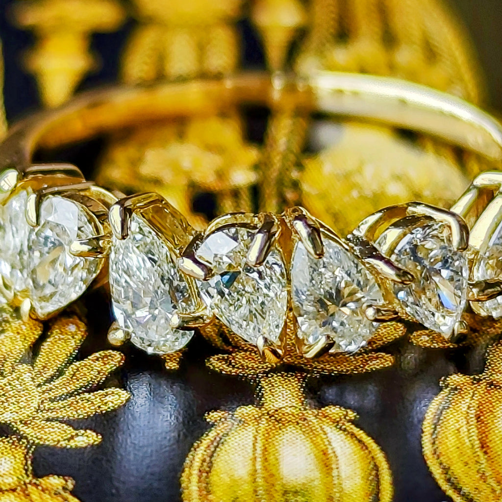 天然ダイヤモンド 1.0ct ペアシェイプ 18金リング