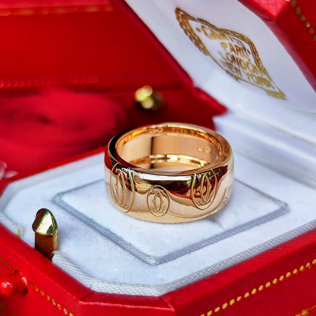 【Cartier 廃盤】カルティエ ハッピーバースデー リング 18金PG 49