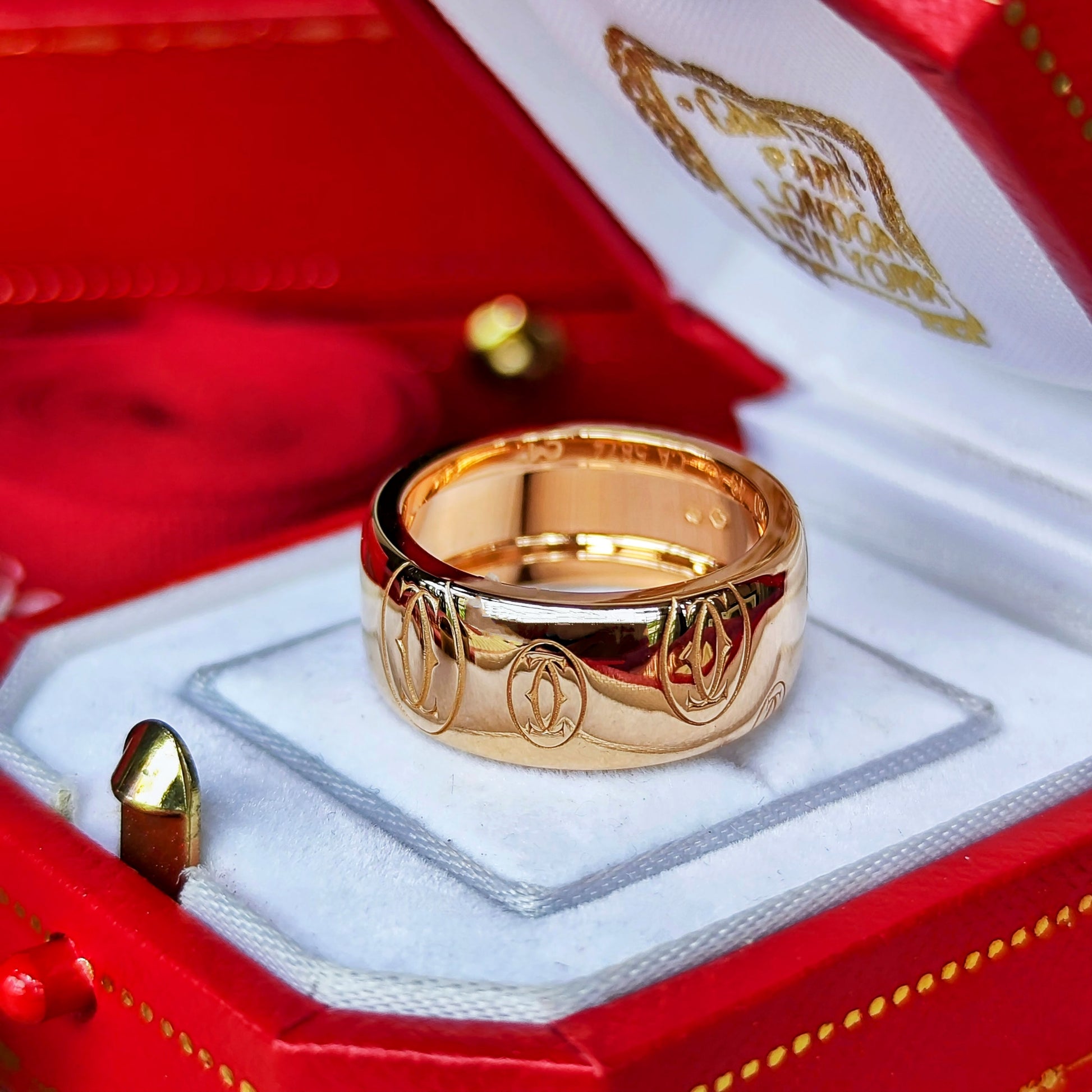 【Cartier 廃盤】カルティエ ハッピーバースデー リング 18金PG 49