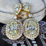 【大粒】天然ダイヤモンド 計4.02ct 1.76ct 18金ピアス GIA