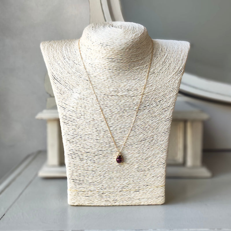 【ピンクジルコン】天然ジルコン 天然ダイヤモンド ネックレス