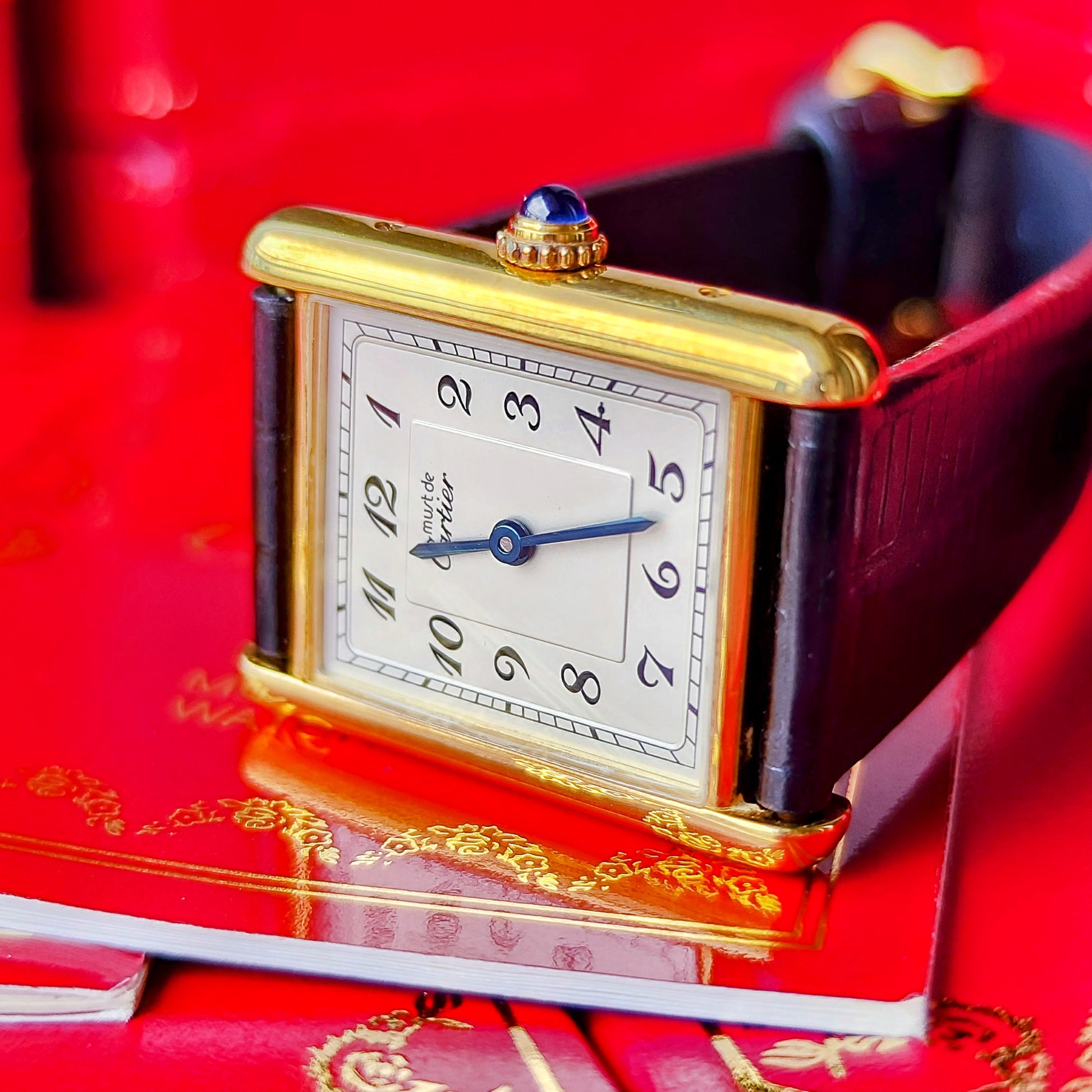【OH済み】Cartier カルティエ マストタンク LMトアラビア文字盤 クォーツ腕時計