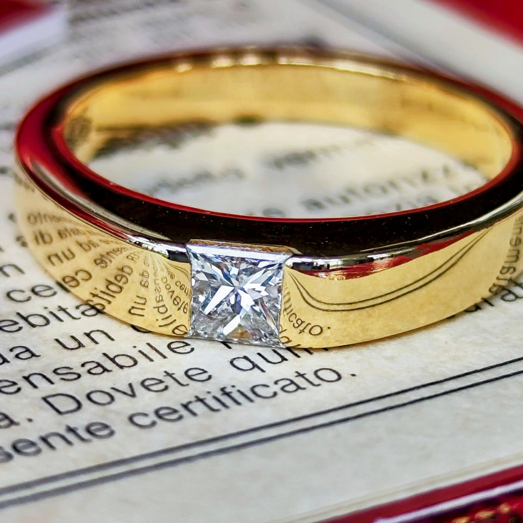 Cartier カルティエ タンクリング ダイヤモンド 18金YG 51