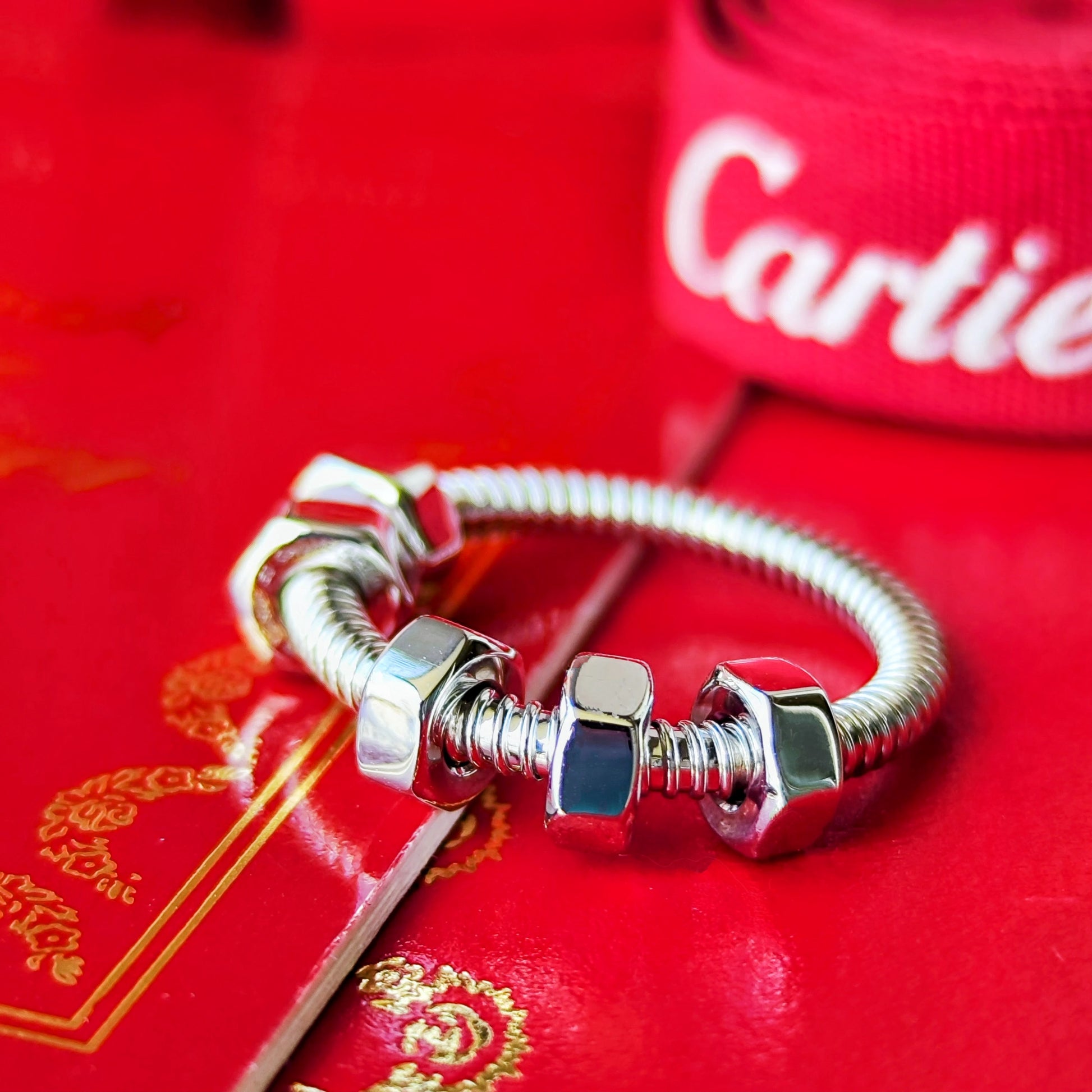 Cartier カルティエ エクル 18金WG 50