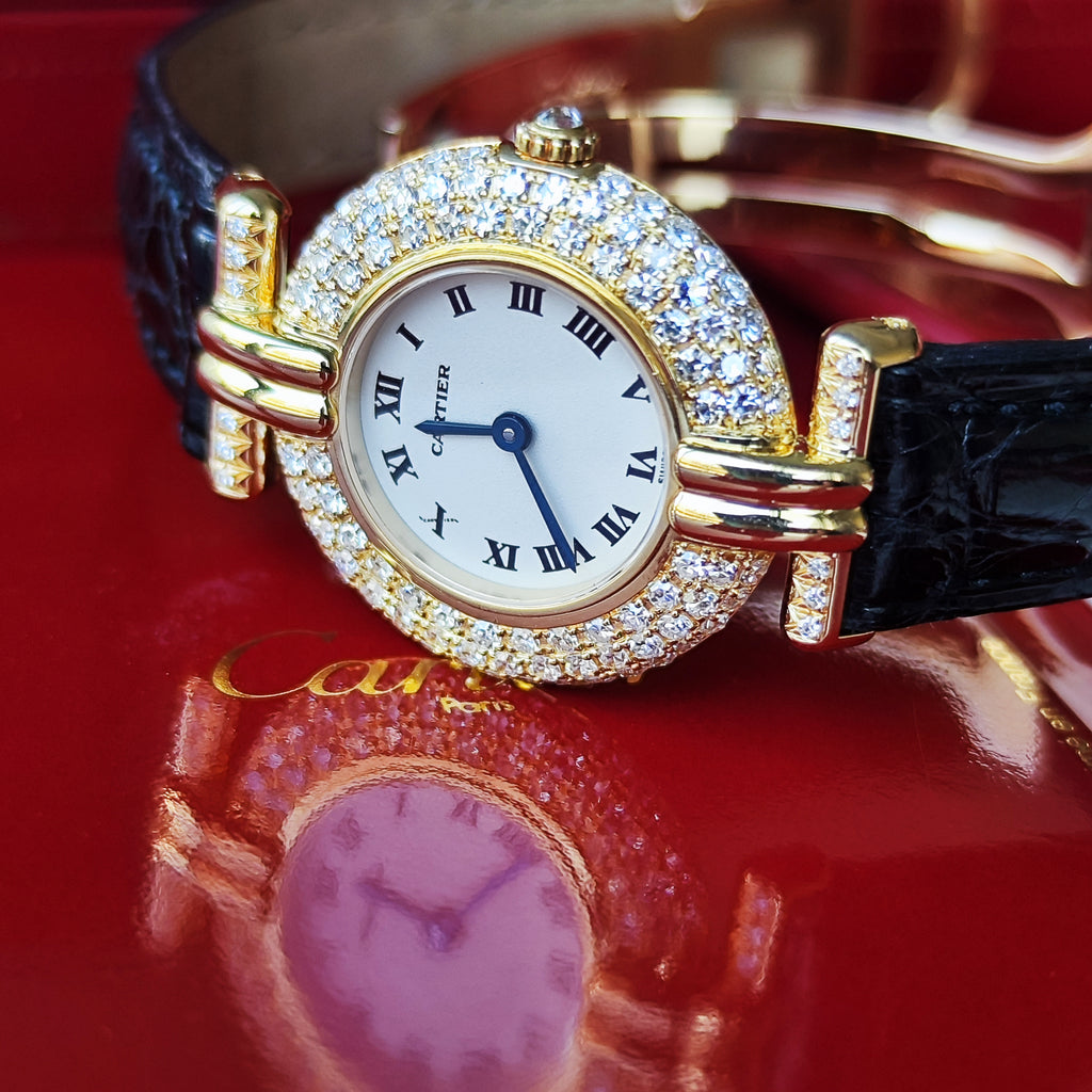 【コンプリートサービス済み】Cartier
カルティエ コリゼ 18金無垢 純正ダイヤモンド クォーツ腕時計