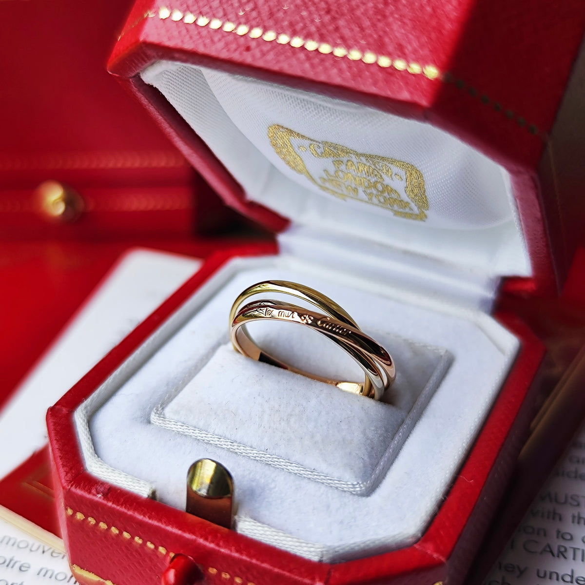 Cartier カルティエ トリニティリング SM 50 18金