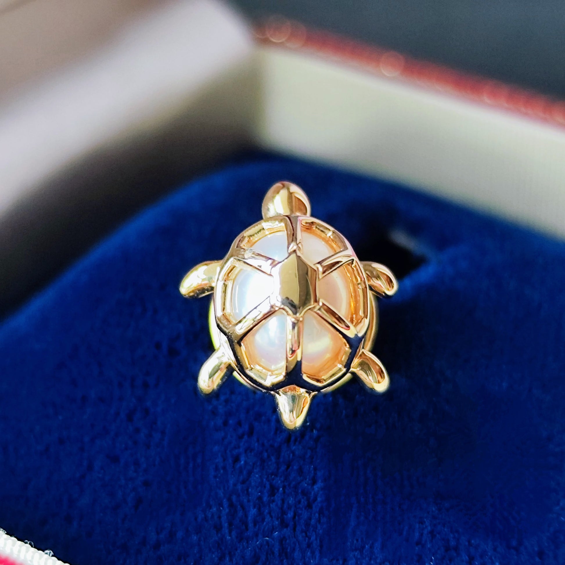 MIKIMOTO ミキモト あこや真珠 亀のブローチ