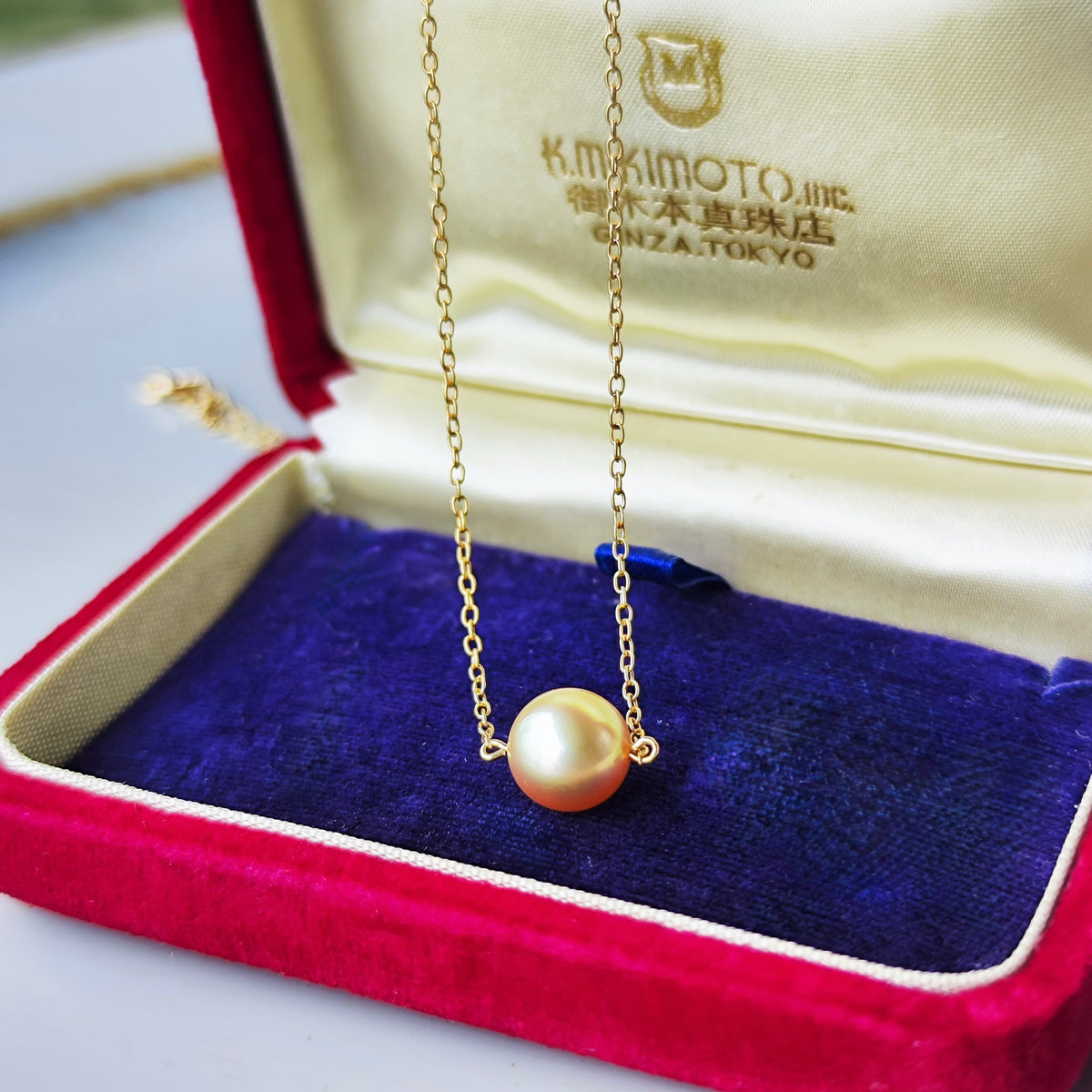 MIKIMOTO ミキモト ゴールデンパール ネックレス