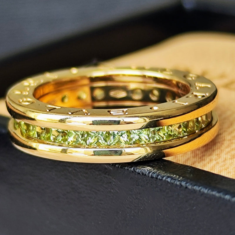 BVLGARI ブルガリ B-ZERO1 ビーゼロワン ペリドット 18金YG 10号