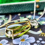 天然トルマリン 10.98ct 天然アレキサンドライト 天然ダイヤモンド ペンダントトップ