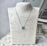 TASAKI 田崎真珠 シーブルーカルセドニー 天然ダイヤモンド ネックレス 18金WG