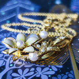 MIKIMOTO ミキモト エナメル 真珠 ネックレス