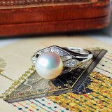 MIKIMOTO ミキモト あこや真珠 ヴィンテージ リング