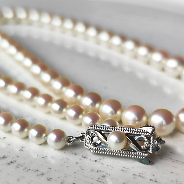MIKIMOTO ミキモト あこや真珠 グラデーションネックレス