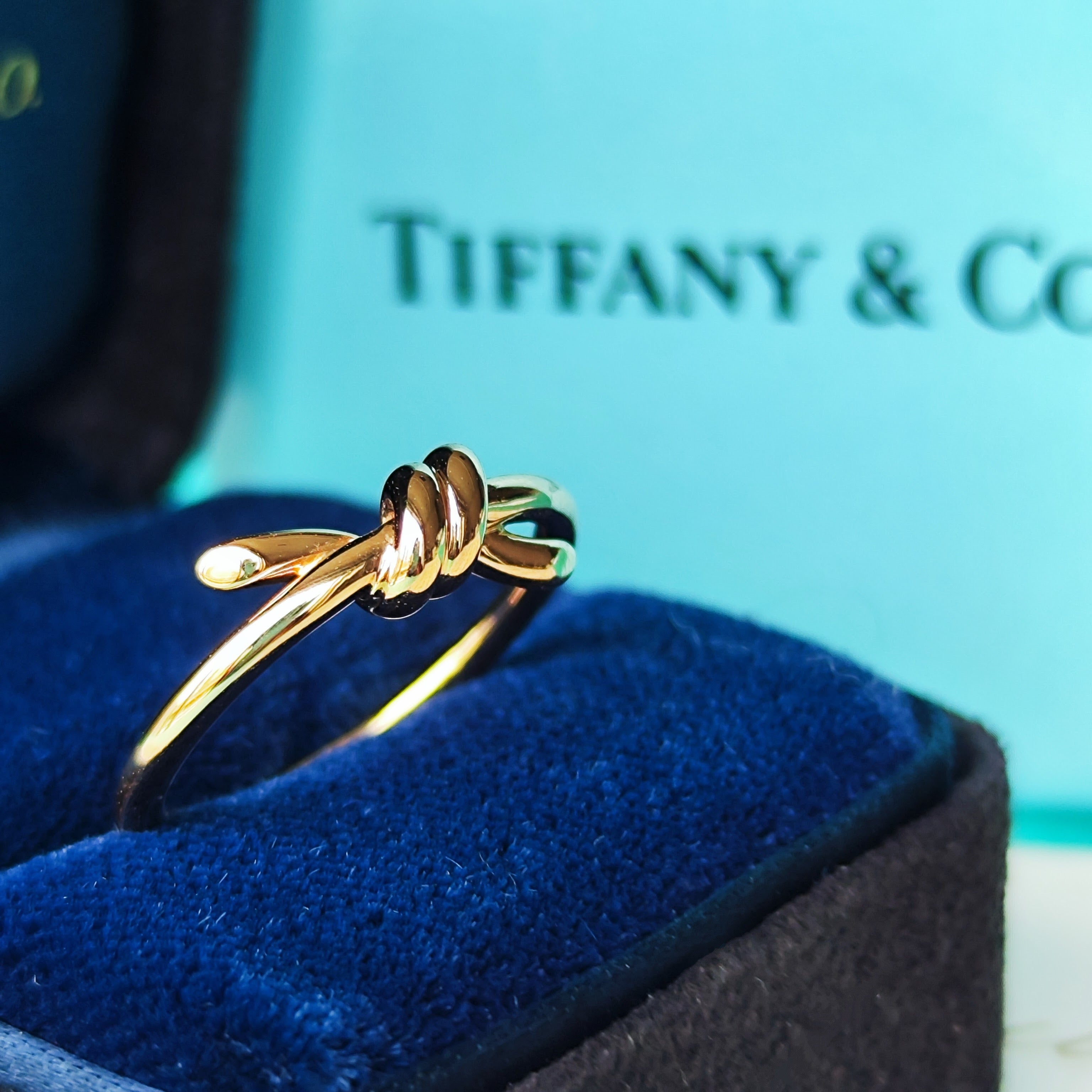 TIFFANY&Co ティファニー ノットリング 18金PG 12号