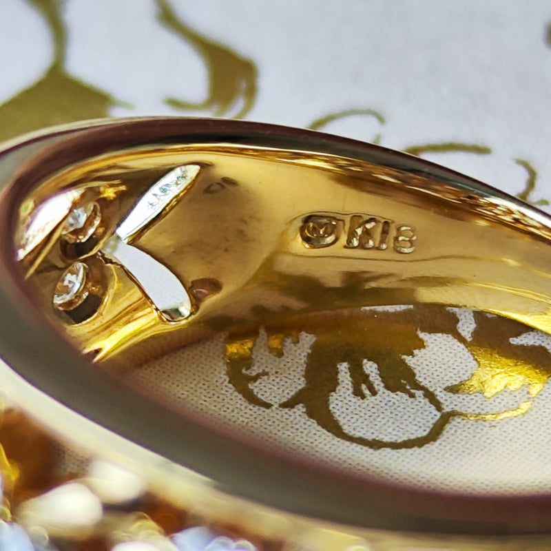 MIKIMOTO ミキモト 天然ダイヤモンド 0.77ct 18金リング