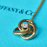 TIFFANY &Co ティファニートリプルラウンドネックレス ダイヤモンド 18金YG