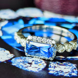 天然サファイア 1.13ct 天然ダイヤモンド リング