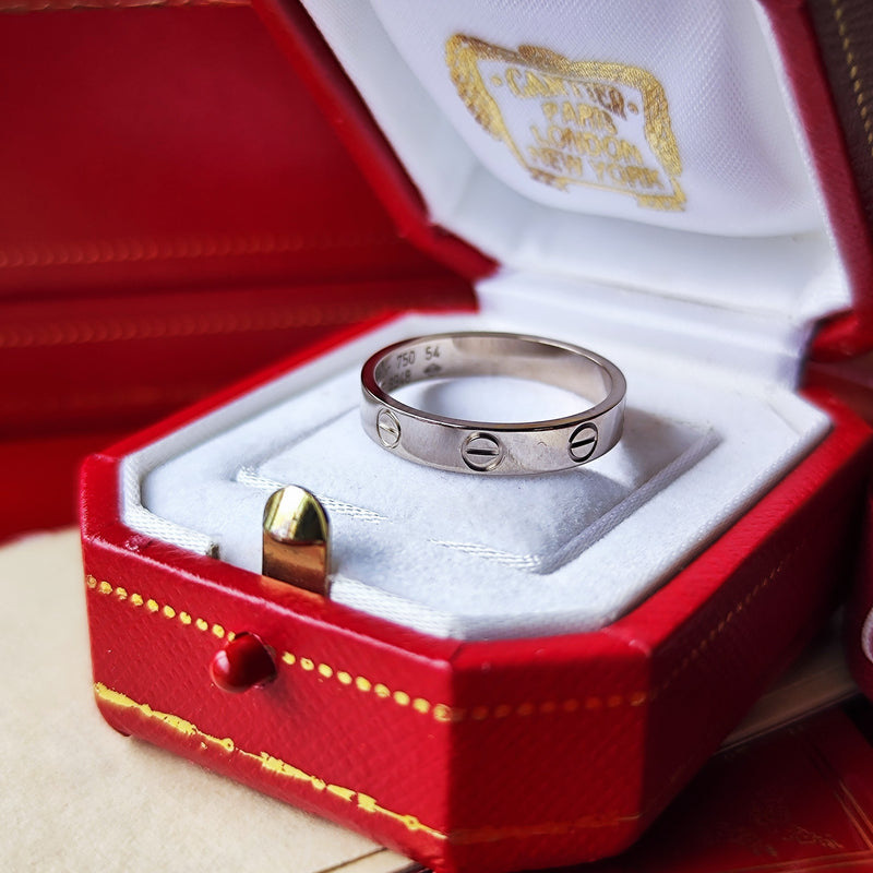 Cartier カルティエ ミニラブリング 18金WG 14号
