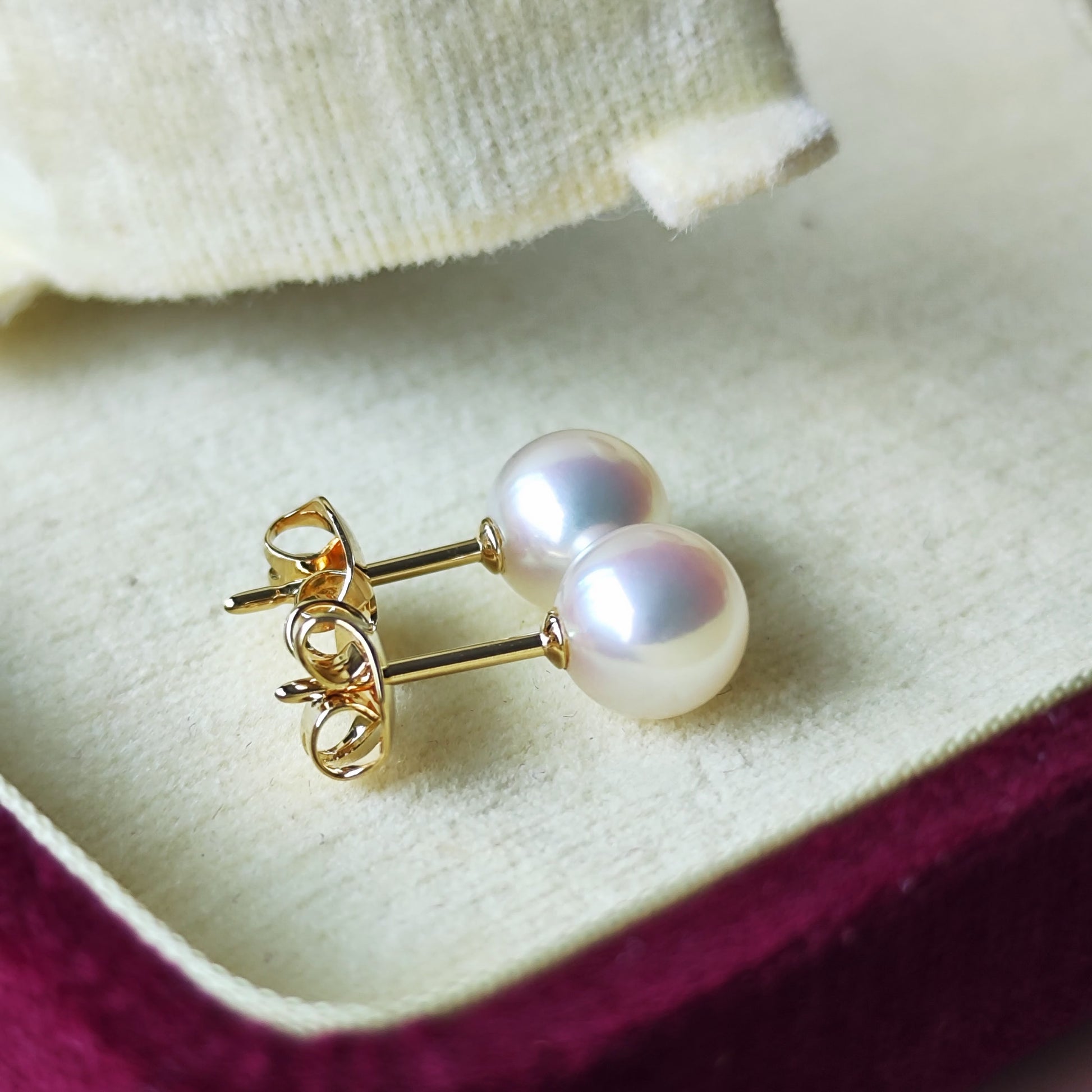 MIKIMOTO ミキモト あこや真珠 18金ピアス