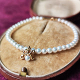 MIKIMOTO ミキモト あこや真珠 ブレスレット チャーム付き