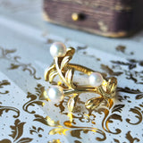 MIKIMOTO ミキモト あこや真珠 18金リング