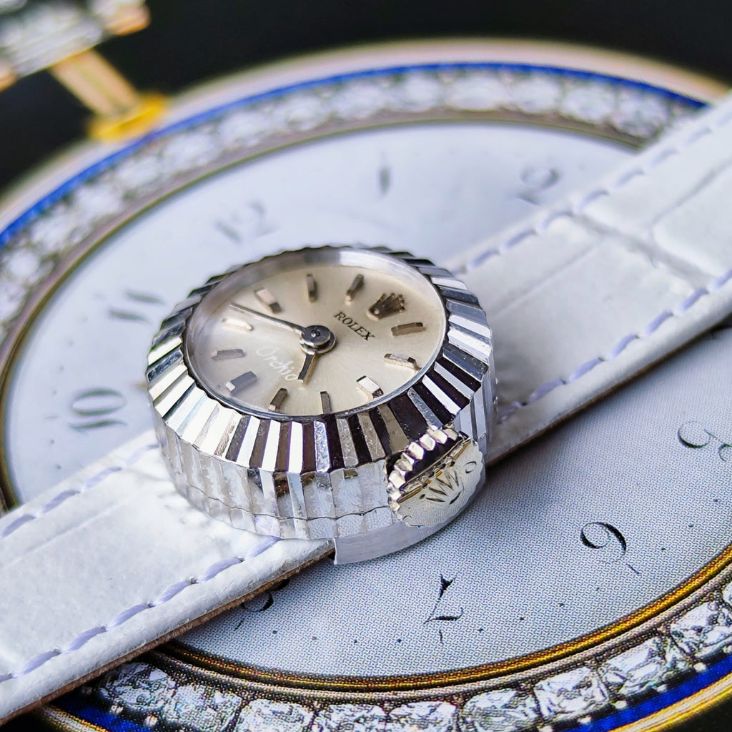 【OH済み】ROLEX ロレックス CHAMELEON カメレオン Orchid 18金無垢 手巻き腕時計