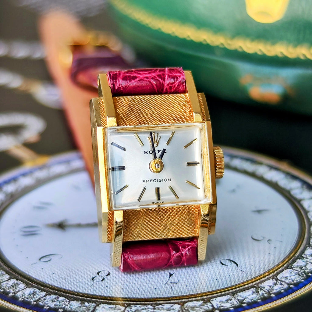 【OH済み】ROLEX ロレックスPRECISION プレシジョン 18金無垢 手巻き腕時計