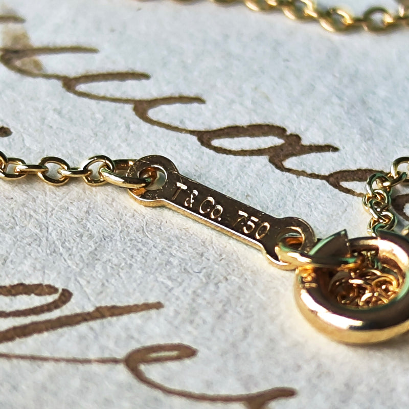 TIFFANY &Co ティファニー ダブルループネックレス 18金YG
