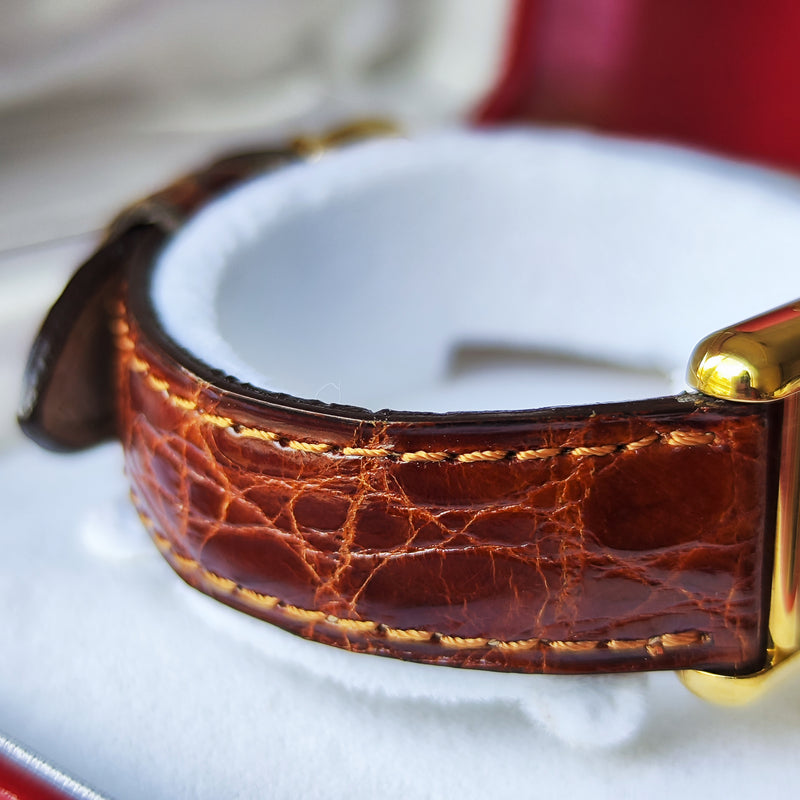 Cartier カルティエ マストタンク クォーツ 純正ベルト 純正尾錠