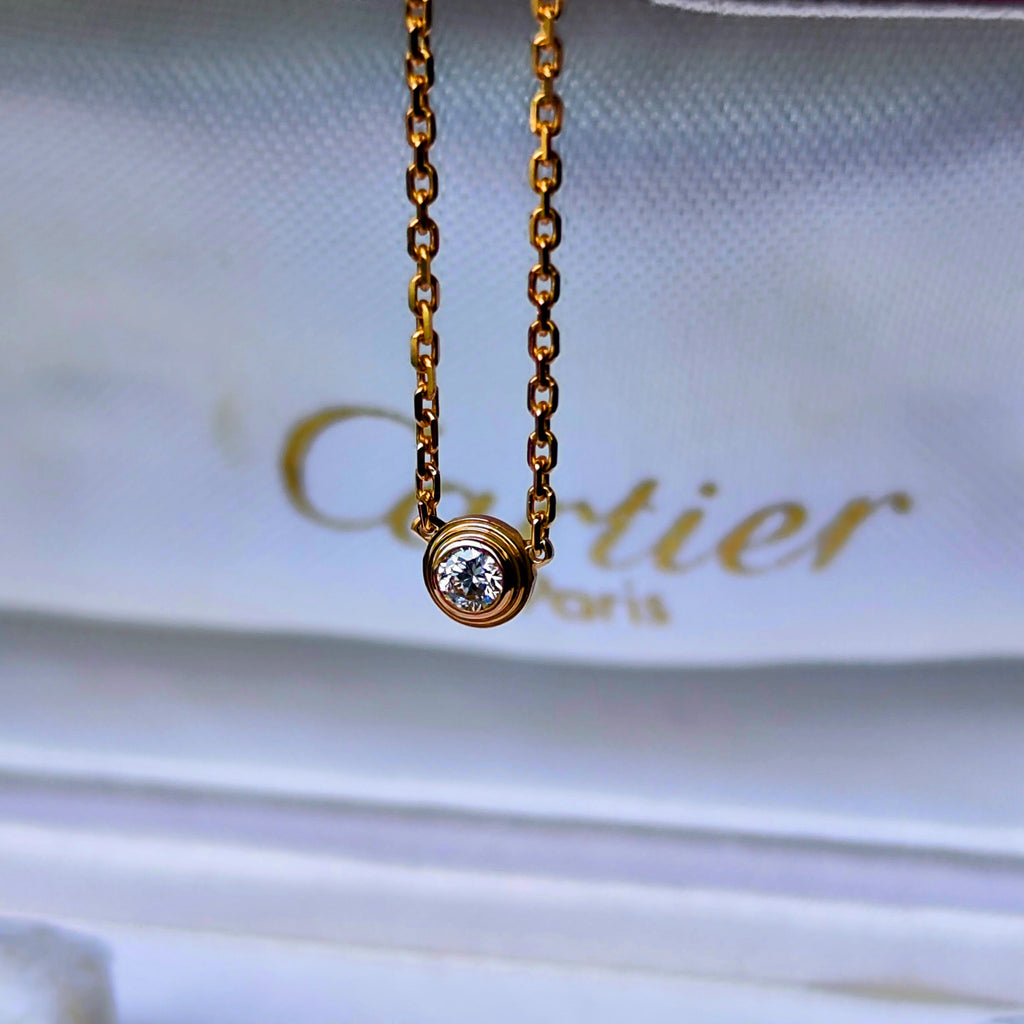 Cartier カルティエ ダムールネックレス XS 18金PG