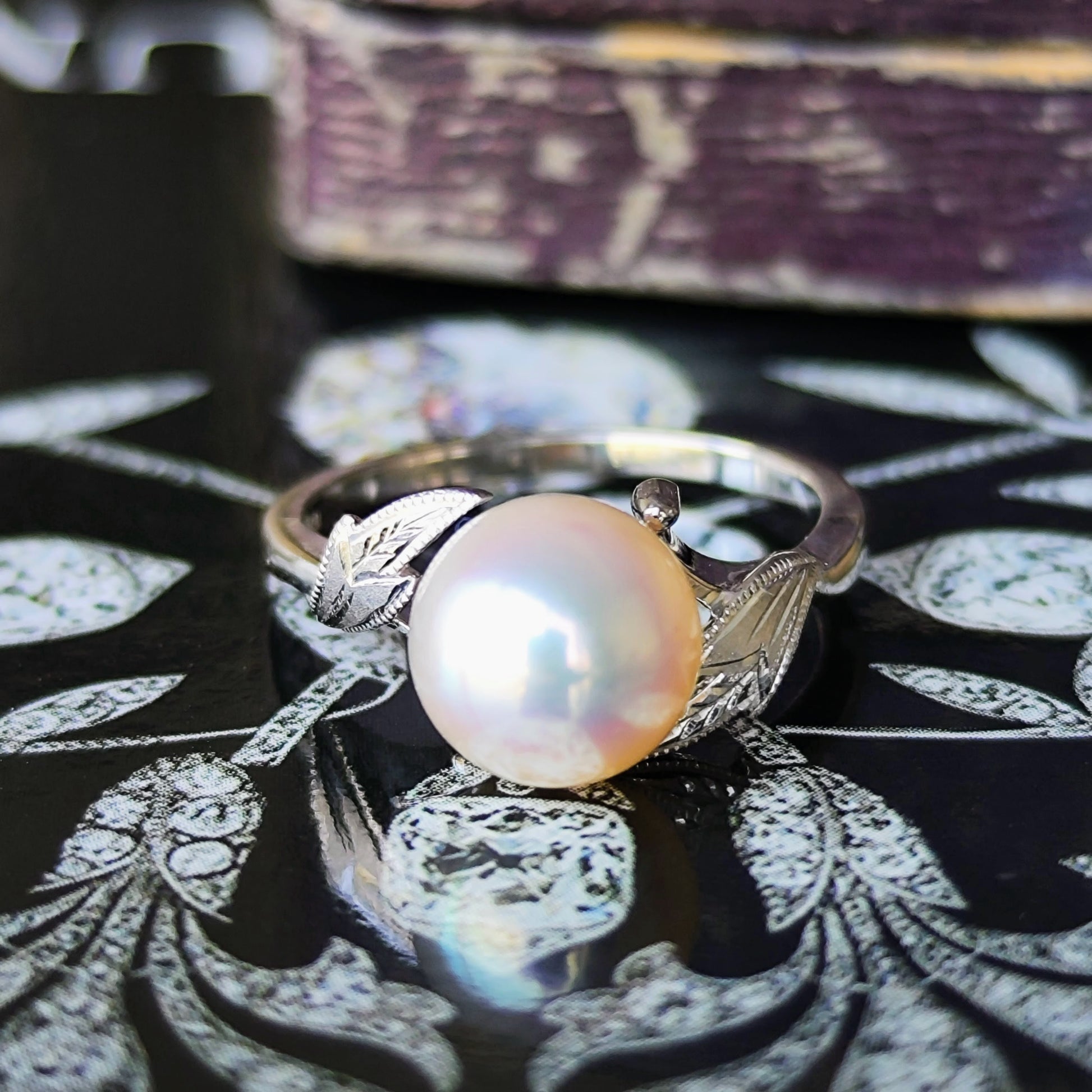 MIKIMOTO ミキモト あこや真珠 プラチナリング