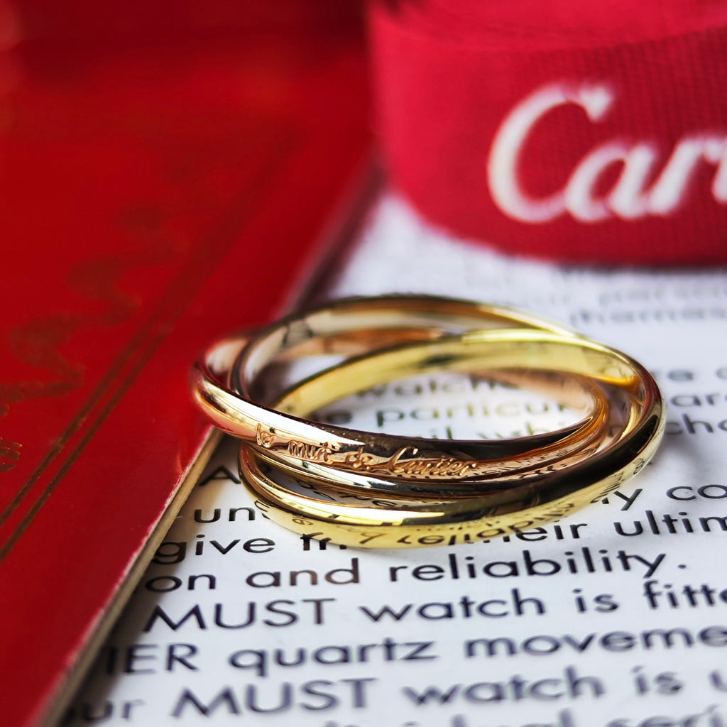 Cartier カルティエ トリニティリング SM 50 18金