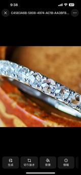 【ローズカット】天然ダイヤモンド プラチナリング