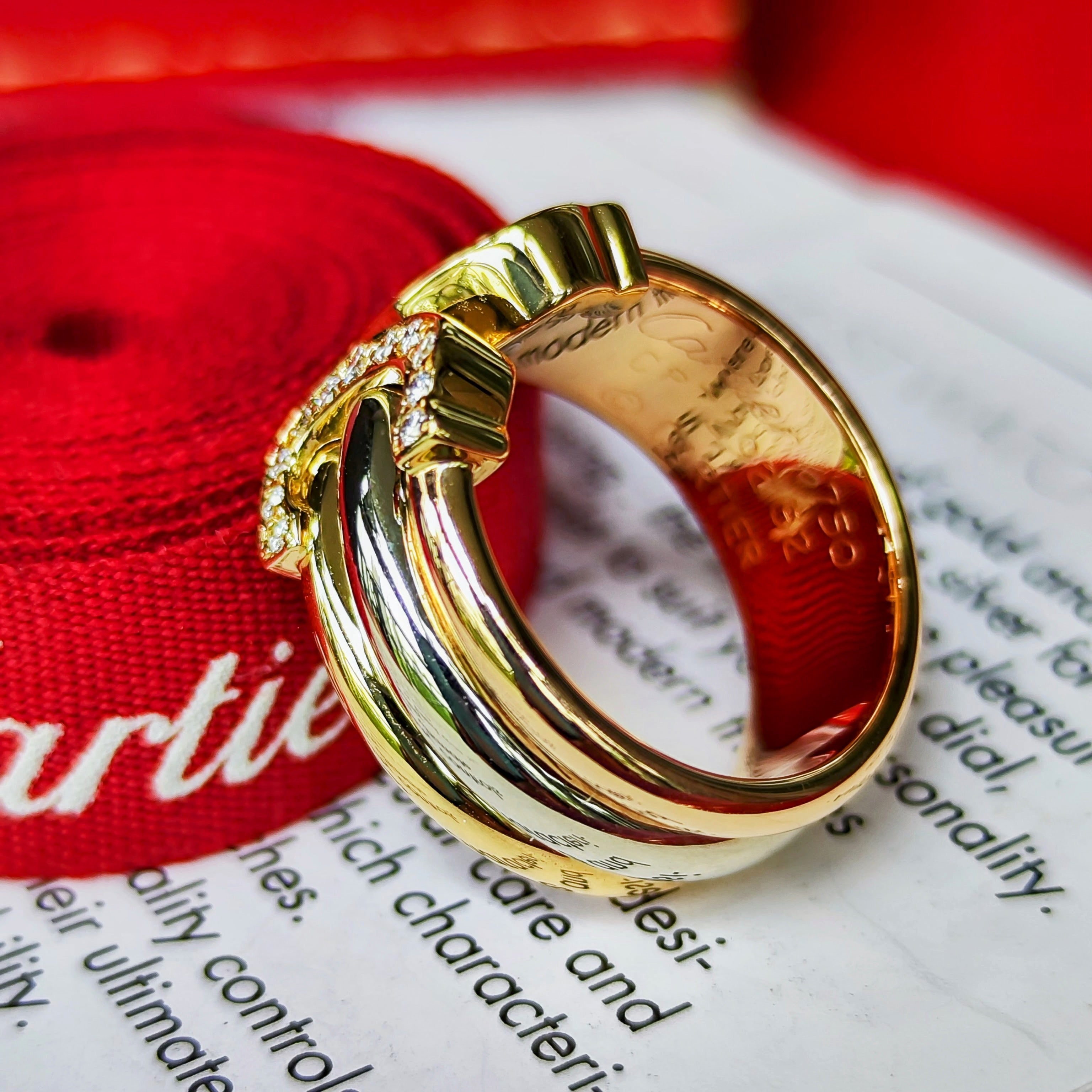 廃盤 Cartier 】カルティエ 2C（デューブル・シー）ダイヤモンド 52
