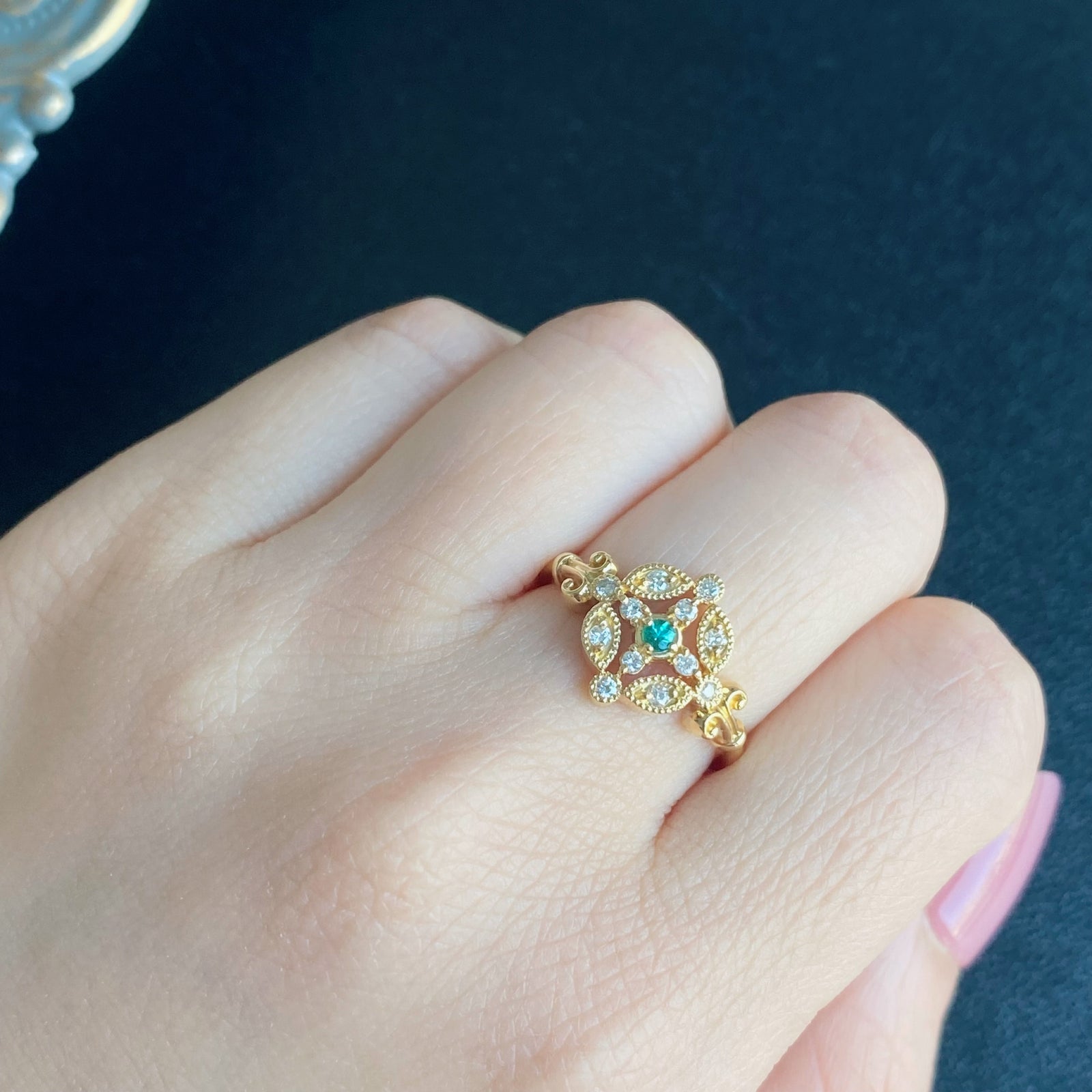 童話シリーズ 白雪姫】セミオーダーリング 天然パライバトルマリン