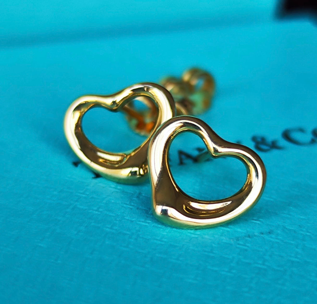 TIFFANY &Co ティファニー オープンハート 18金YG ピアス