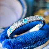 天然パライバトルマリン 天然ダイヤモンド リング