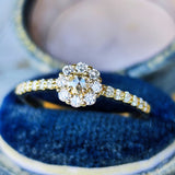 【ローズカット】天然ダイヤモンド 0.30ct 18金リング