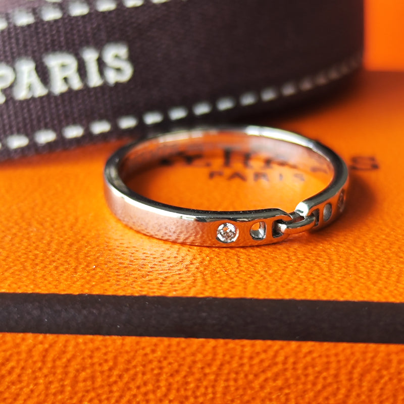 エルメス HERMES エヴァー シェーヌダンクル シルバー シルバー