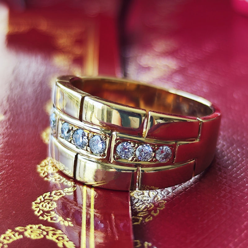 【Vintage Cartier】カルティエ パンテール オリアンヌ ダイヤモンドリング 18金YG リング