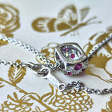 MIKIMOTO ミキモト 天然ルビー 天然ダイヤモンド パヴェ ネックレス