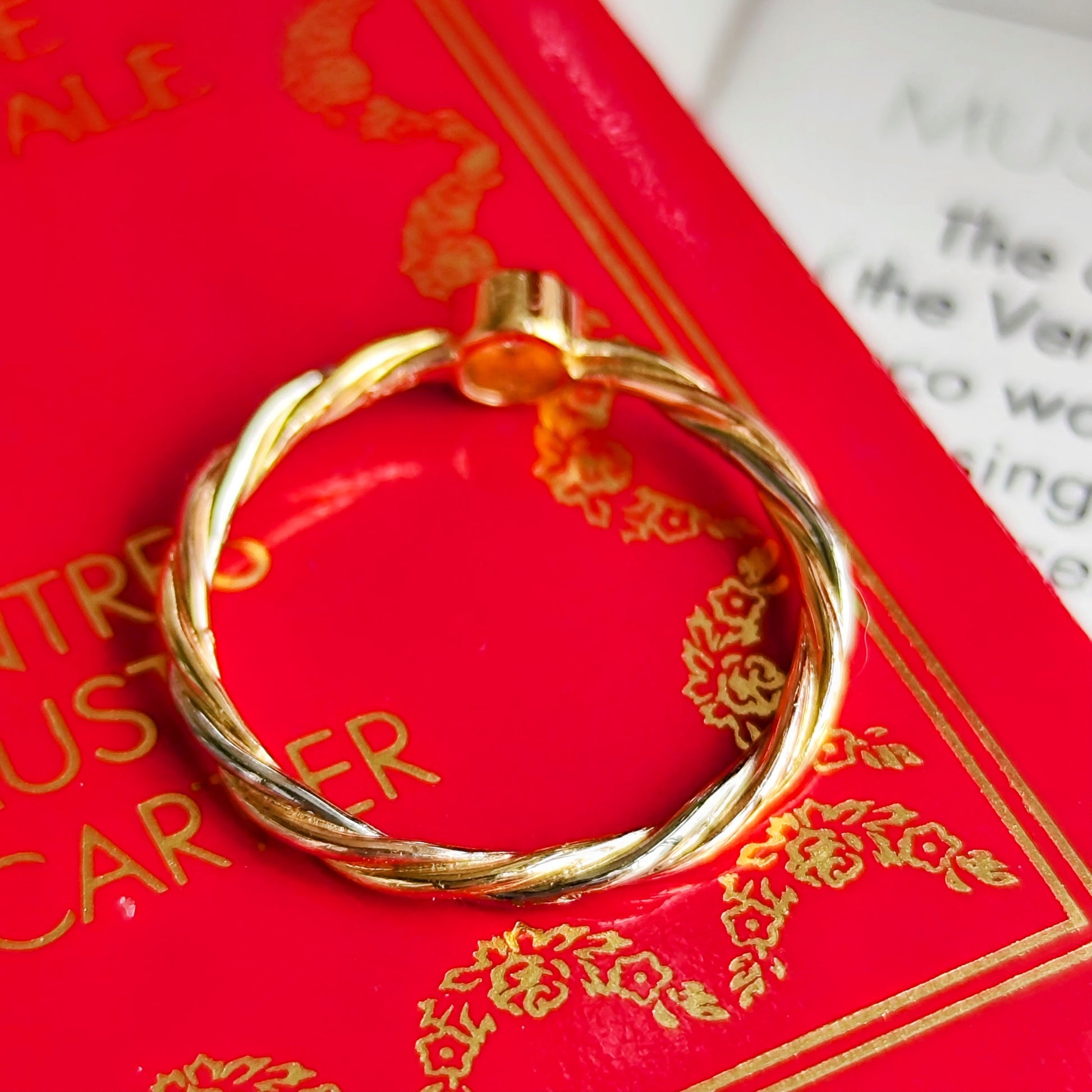 Cartier カルティエ スリーカラーツイストリング 51